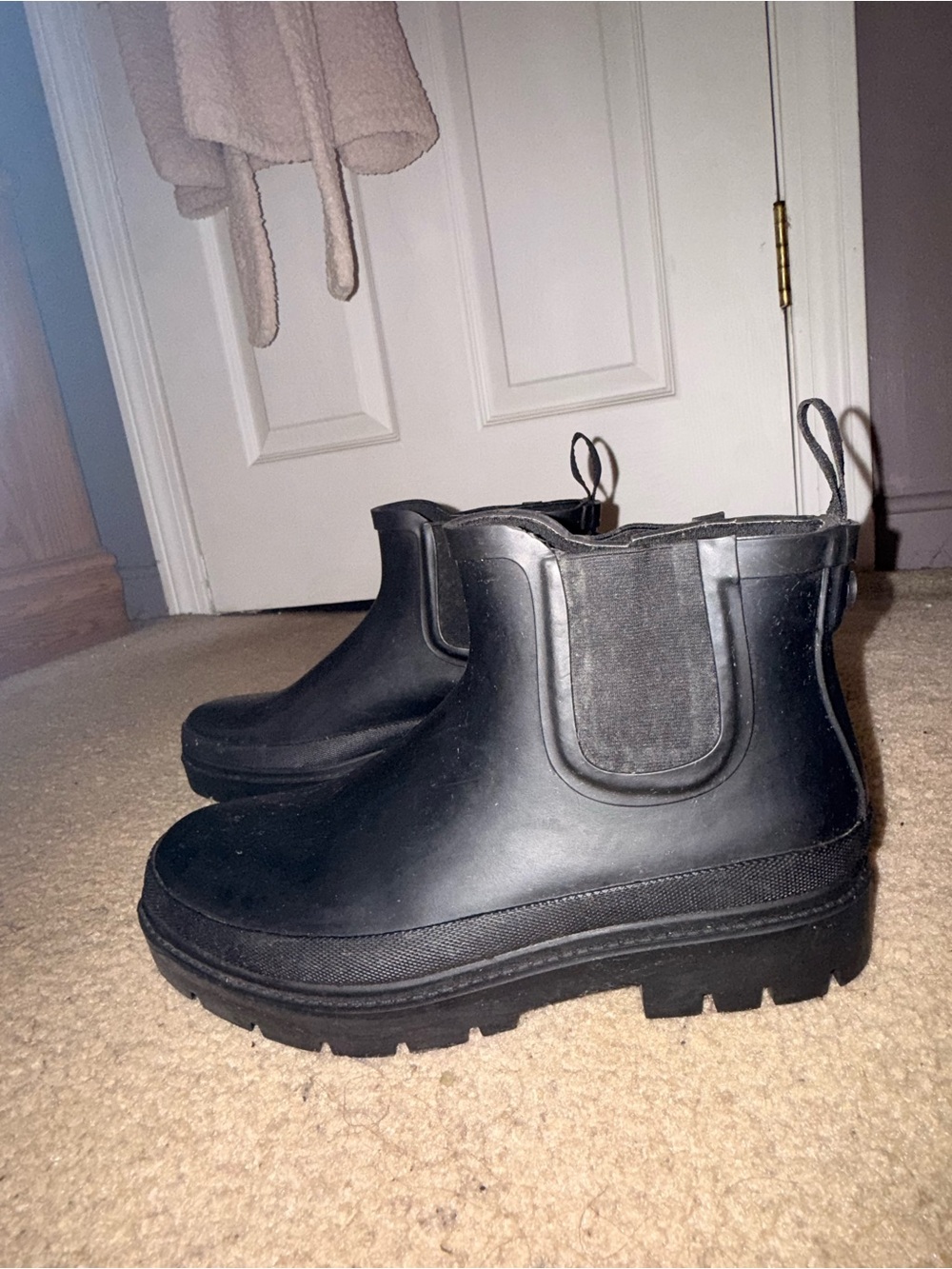 Target Black Chelsea Rain Ankle Boots